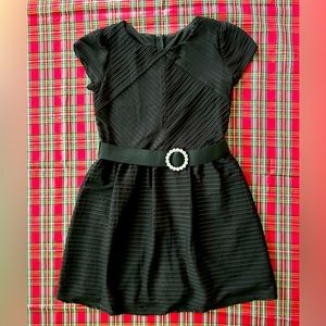 Girls size 14 black party dress